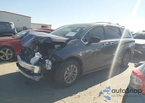 2025 Toyota Sienna Xle from USA, damaged, VIN 5TDYRKEC8SS282766
